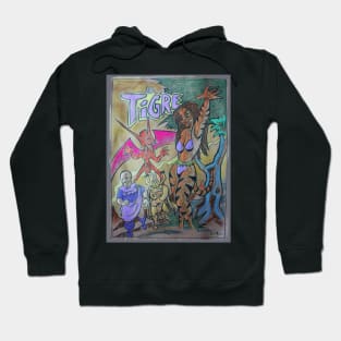 El Tigre by BennettBlackLight Hoodie